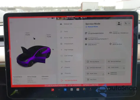2021 Tesla Model 3 Standard Range Plus Rear-Wheel Drive z USA, uszkodzony, nr VIN 5YJ3E1EA8MF918284